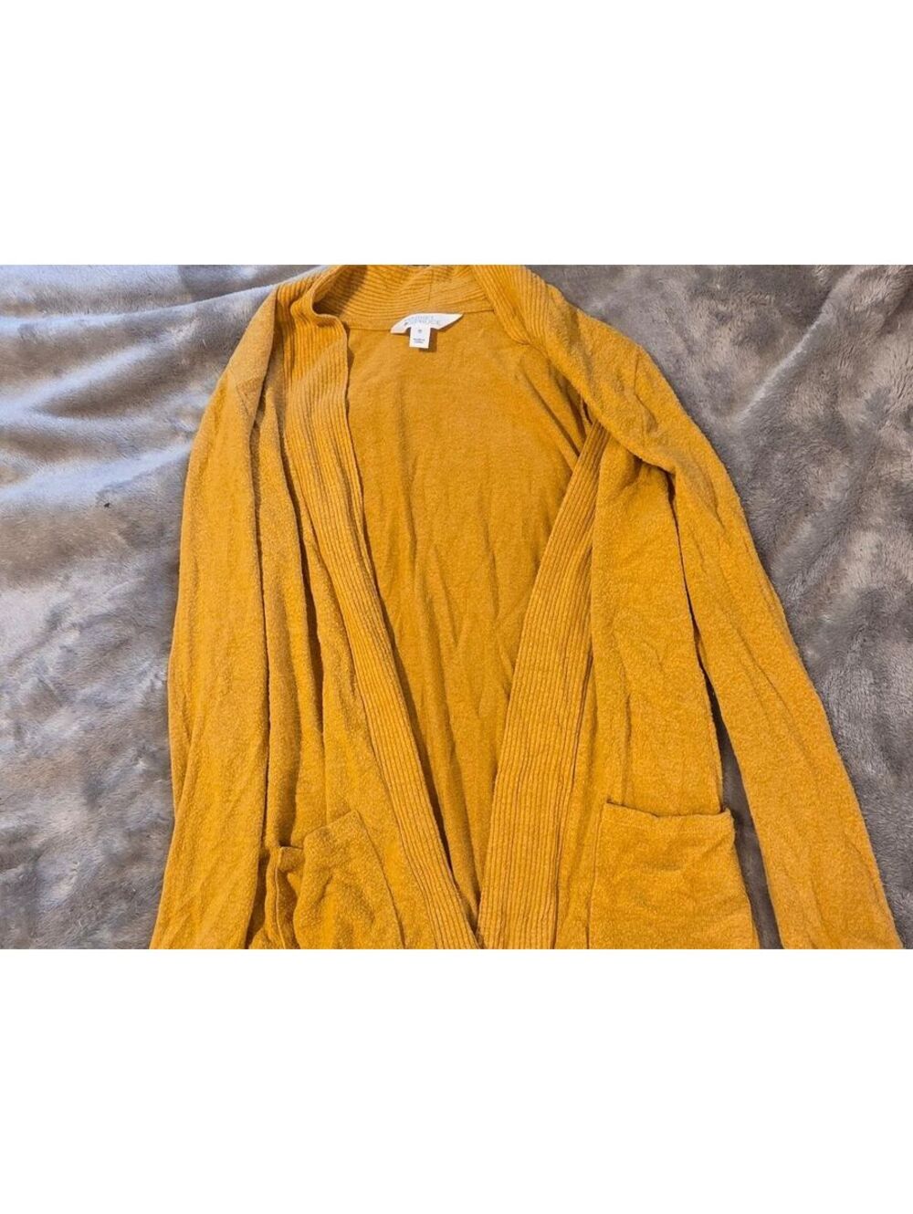 Mustard long sleeve cardigan xs